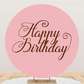 Einfach Rosa Glücklich Geburtstag Kreis Hintergrund Für Party